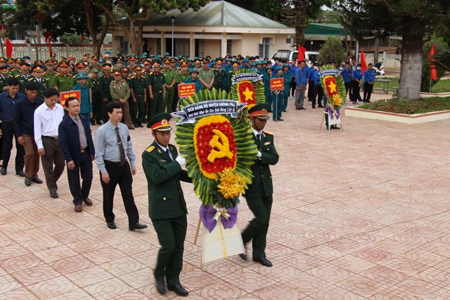 Huyện Krông Pắc truy điệu và an táng hài cốt liệt sĩ